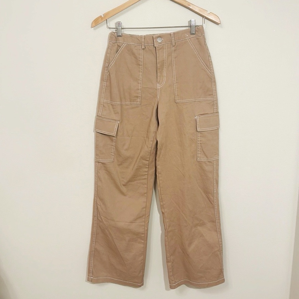 RACHEL PAIGE Cargo Pants With Side Leg Pockets Cotton/Spandex Size Small/Medium - Picture 2 of 6